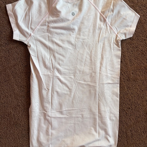 light pink lululemon swiftly tech short sleeve top - Picture 3 of 5